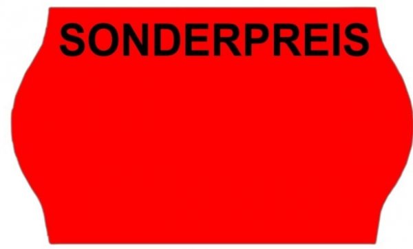 32x19 Etiketten Sonderpreis oben, 30 Stück